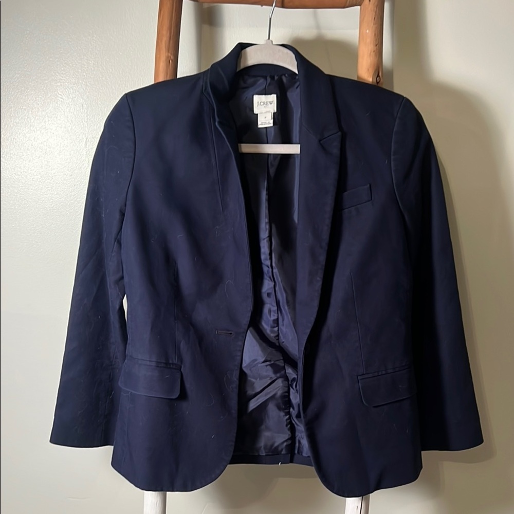 J. Crew Women's Navy Blazer